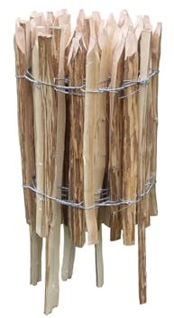 Décoratifs, imprégné Clôture avec piquets de clôture, hauteur : 60 cm, longueur : 5 m, barre de distance 3-4 cm