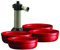 Emile Henry Eh349711 Coffret Crème Brûlée, Céramique, Rouge Grand Cru, 12 X 12 X 3 cm