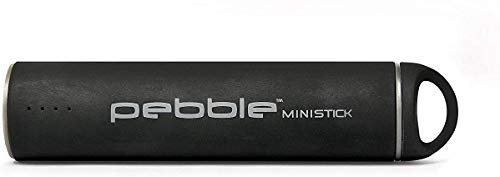 Veho Pebble Ministick Power Bank | New | 2,200 mAh | Battery Pack | iPhone Charger | Samsung Charger | Rechargeable Powerbank | Portable Phone Charger | Black (VPP-102-BL-2200)