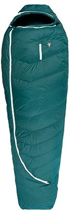 Grüezi bag Biopod DownWool Subzero 185 Schlafsack, 215x85x50 cm, 1000g, Packmaß Ø20x32 cm, Camping/Hütte/Zelten, bis 185 cm Körpergröße
