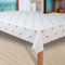 laro Wachstuch-Tischdecke Sterne Weihnachten Weihnachts-Motive PVC Wachstischdecke Eckig Meterware Wasserabweisend Abwischbar GAL, Muster:Sterne Weiss-Silber, Größe:140x260 cm