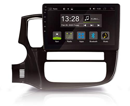 RADICAL R-C11MT2: Android Autoradio kompatibel mit Mitsubishi Outlander, DAB+, UKW, USB, Bluetooth, WiFi/WLAN, 10,1“ Touchscreen, App Radio mit Android 9.0 OS, zum Navi erweiterbar