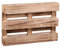 UNUS Paletas decorativas para plantas, jardinera, decoración de pared, madera, 60 x 41 x 8,5 cm (flameada)