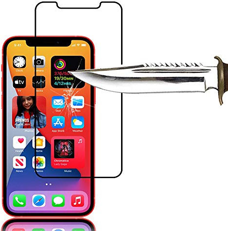 annaPrime® 1 Film Vitre Verre Trempé de Protection d'écran pour Apple iPhone 12 6.1 - Noir