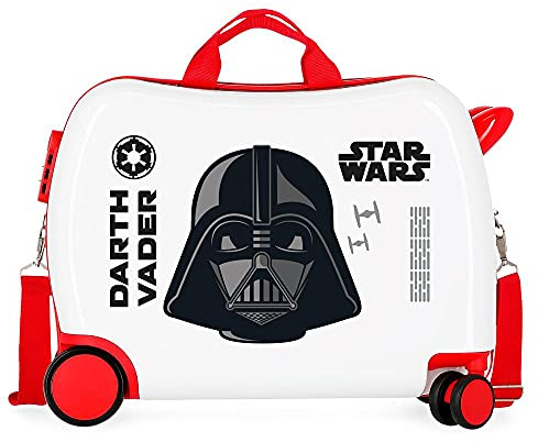 Star Wars Darth Vader Kinderkoffer, Weiß, 50 x 38 x 20 cm, starr, ABS, seitlicher Zahlenkombinationsverschluss, 34 l, 1,8 kg, 4 Räder, Handgepäck.