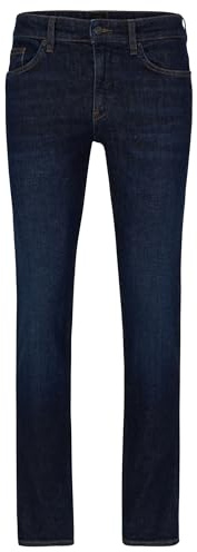 BOSS Herren Delaware3 Dunkelblaue Slim-Fit Jeans aus bequemem Stretch-Denim Blau 34/36