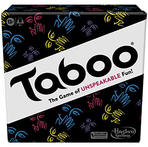 Hasbro Gaming Taboo - Gioco classico per feste, per adulti e ragazzi, gioco da tavolo per 4+ giocatori dai 13 anni in su