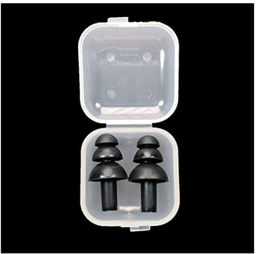 1 Pairs Ear Plugs Waterproof Christmas Tree Soft Silicone Earplugs for Sleep Snoring Travel Swimming Sleeping Noise Cancelling Black