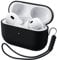 ORNARTO Kompatibel mit AirPods Pro 2 Hülle 2022, Schützende Flüssig Silikon Hülle für AirPods Pro 2 2022 Hybrid Skin Front LED Sichtbar Silikon Hülle Mitternacht