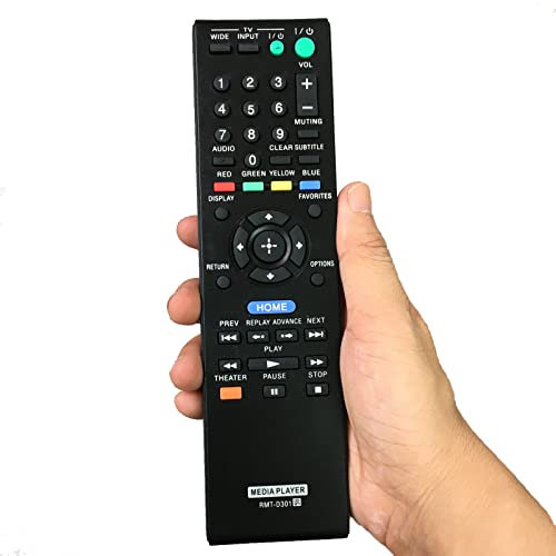 Replacement Remote Control RMT-D301 Compatible for Sony Network Media Player RMT-D301 RMT D301 RMTD301 SMP-N100 SMPN100
