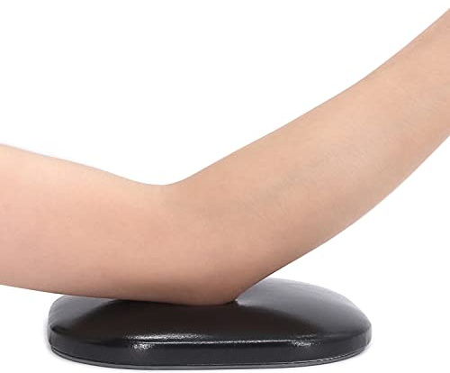 Almohada para Reposamanos de Uñas,Cojín de Reposo de Uñas para Codo,Cojín de Mano de Manicura de Cuero,Reposabrazos de Uñas para Uso en el Hogar del Salón de Uñas Técnico(Black)