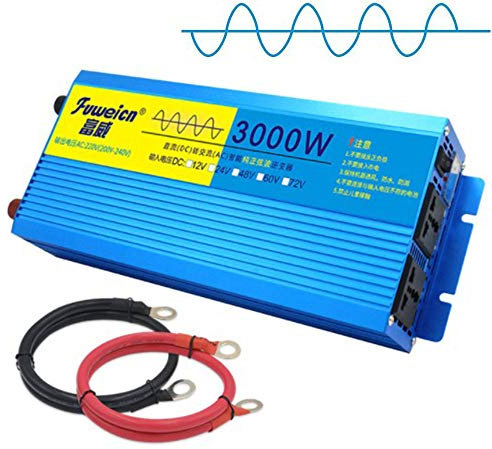 Centrale elettrica Portatile, generatore di batterie, convertitore di Tensione di Alimentazione per Auto, Onda sinusoidale Pura Inverter, convertitore CC 12V 24V a CA 230V, 24V-3000W