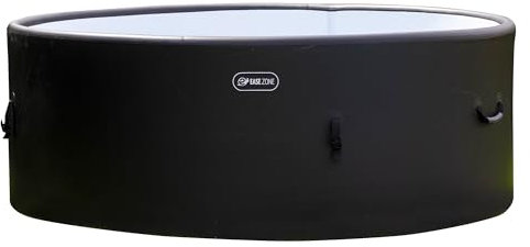 Vasca Idromassaggio da Esterno Gonfiabile Riscaldata 4-6 Posti Ø180x65 cm Ease.Zone Nera