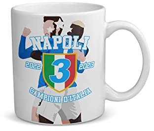 Bughyprint TAZZA MUG TIFOSI NAPOLETANI NAPOLI CAMPIONE D'ITALIA EDIZIONE LIMITATA POCHI PEZZI