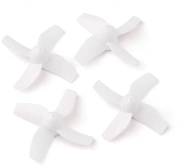 AGJBY for Inductrix E010 Tiny6 FPV 16 Paar 31 mm 3-Blatt 4-Blatt CW CCW Propeller 0,8 mm for Inductrix E010 Tiny6 FPV Brushed Tinywhoop Drone 614 615 Motor (Color : 16Pairs 4Blade White)