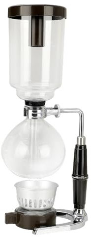 FUYTERY Cafetera de sifón Cafetera manual Cafetera de vacío con sifón de vidrio de mesa(5 tazas(500ml))