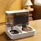 2 in 1 Automatic Cat Feeder, All in One Auto Feeder Food and Water Dispenser, Pet Feeder For Cats And Small Dogs, 3.8L Gravity Pet Feeder Station for Home Travel Grey