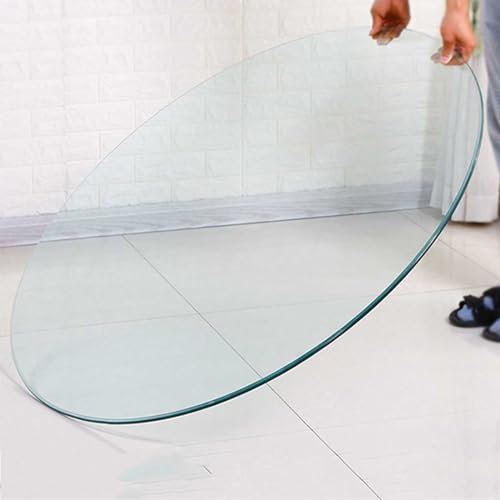 Tapa De Cristal Para Mesa Redonda Cristal Templado Transparente Bandeja De Cristal Redonda Tablero Superficie Redonda De Mesa Diámetro 35cm ~ 100cm Para Mesa De Comedor Cocina Jardín ( Size : Ø 80cm(3