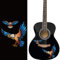 PLIGREAT Gitarre Guard Board Aufkleber Gitarre Kopfplatte Dekor Abnehmbare Adler Abziehbilder DIY Geschenke für E-Bassist Akustikgitarre Dekor Musikinstrument Shop liefert Gitarre Korpus Aufkleber