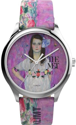 Timex Analog Armbanuhr mit Leder Armband The MET