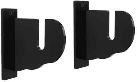 LICHENGTAI Wandhalterung für Skateboard, 1 Pair Skateboard Aufhänger Wandhalterung Display Rack Aufbewahrungsbügel Deck Horizontal Display Ständer für Skateboard, Longboard, Snowboards, Wasserski