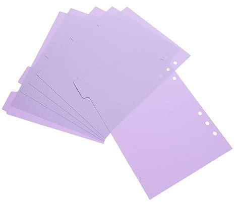 LALAFINA 6St Notizblock-Trennwände trennlaschen trennstreifen für ordner Notizbuch-Trennregister Dateiseitentrennzeichen Büroklammern Bindemittel Notizblock-Tabs Bindelaschen steckbar Mappe