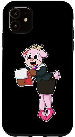 Hülle für iPhone 11 Kuh Sekretärin Notizblock