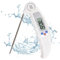 Digital Meat Thermometer, Instant Read Food Thermometer with LCD Screen, Foldable Long Probe, High Accuracy and °F/°C Display, Auto On/Off, Perfect for Kitchen, BBQ, Milk, Water, Cooking