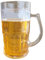 Ahuuen Taza De Cerveza Falsa De Doble Capa | Novedad Oktoberfest Tankards De Cerveza | Taza De Cerveza Falsa Creativa | Taza De Cerveza Falsa Mezzanine | con Asa | para Bromas Y Bebidas Frescas