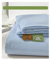 Bettlaken Haustuch Betttuch aus 100% Gewaschener Baumwolle ohne Gummizug Superweiche und Atmungsaktive in vielen Größen und Farben(Sky Blue,245x270cm+48x74cm x2)