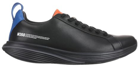 MBT M360 E1 Zapatillas de Deporte para Mujer Estilo Moderno. Deportivas de Caminar Anatómicas y Cómodas. Calzado Fisiológico de Confort y Estabilidad con Suela balancín. Color Negro