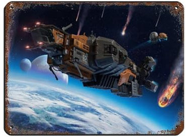 KJUFE Poster Videospiele Subnautica Below Zero, Vintage-Blechschild, Metall, Pub, Club, Café, Bar, Zuhause, Wandkunst, Dekoration, Poster, Retro, 30 x 40 cm