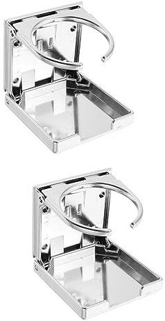 BESPORTBLE 2St Kicker cupholder Mug Holder Tischfußball Becherständer Getränkehalter Marine-Becherhalter Ständer für Tischfußball Spieltisch Cup Rack Becherhalter für Kicker Abs Silver