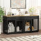 Hundekäfig für Zuhause, Eisen Hundebox,Hundebox XXL,Hundehütte Hundekiste für den Innenbereich,PB-Brett + Bügeleisen mit 2 Türen 164 x 80 x 60 cm, Metall, Schwarz + Braun