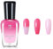 Temperature Colour Changing Nail Polish, Water-Based Thermal Temperature Change Light Pink to Hot Pink Glitter Nail Polish Breathable Glitter Pink Nail Varnish Home Nail Art Design