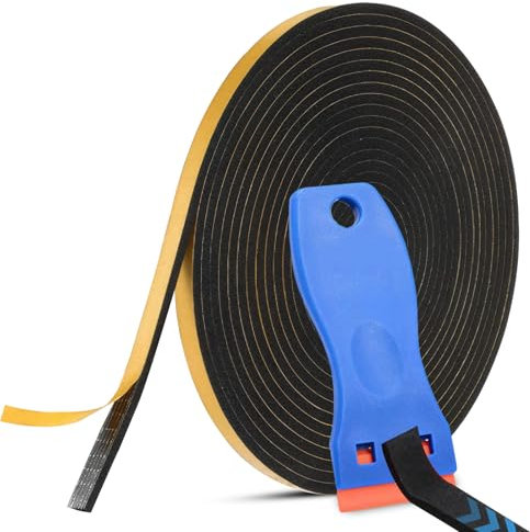 2 Stück 5m Dichtungsband Dichtband Quellband Abdichtungsband Ceranfeld Dichtungsband, Ceranfeld Rahmen Ceranfeld Rahmen Dichtband Spüle Dichtband Hitzebeständig Kochfeld Dichtung, mit Kleinem Schaber