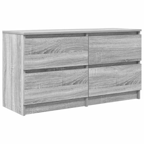 vidaXL Mobile TV Grigio Sonoma 100x35x54 cm in Legno Multistrato, Mobile TV, credenza TV, Armadio ad Alta fedeltà, banco TV, Mobile Porta TV