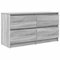vidaXL Mobile TV Grigio Sonoma 100x35x54 cm in Legno Multistrato, Mobile TV, credenza TV, Armadio ad Alta fedeltà, banco TV, Mobile Porta TV