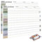 2 Pcs Calendario de pared planificador anual XXL 2025 (74,2 x 52,5 cm) PLEGADO en tamaño póster. Formato apaisado, plegado: planificador de pared, calendario anual, calendario de carteles