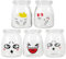 PRETYZOOM Lot de 5 Pots de Yaourt en Verre 150 Ml Chaleur pour Pudding Lait Gelée Bouteilles pour Desserts pour et Réceptions