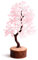 Zenith Gaia Arbre en pierres précieuses - Arbre porte-bonheur en cristal avec de vraies pierres - Quartz rose - Arbre chakra - Pierre de guérison harmonieuse - Arbre décoratif - Amour et harmonie