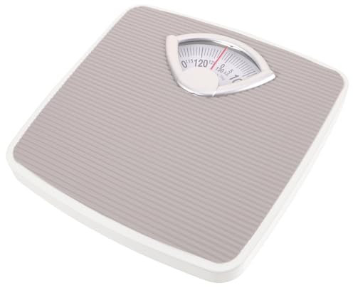 COLLBATH Mechanische Körperwaage Genaue Personenwaage Geformte Waage Zum Körperwiegen Gewichtswaage Mit Körperuhr-design Robuste Eisenkonstruktion Für Präzise Messungen