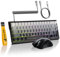 MAMBASNAKE ATTACK SHARK X68 HE Tastiera a Grilletto Rapido, Mouse R1 e Cavo a Spirale da 8 KHz, Tastiera Magnetica da 8KHz con Precisione RT di 0,01mm, Mouse da Gioco Wireless R1 - Notte di Luna