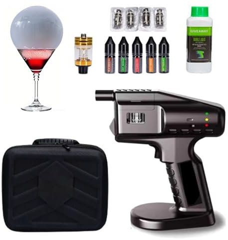 Fumoir Professionnel Multifonction Pistolet Fumoir Froid avec USB Rechargeable pour Cocktails, Cuisine Moléculaire & BBQ - Idéal Chefs/Barmans - Cadeau Créatif Gastronomie