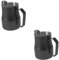 NUOBESTY 2 Piezas Espresso Milk Pitcher de Inoxidable con Pico Espumar Leche Jarra Multifuncional de Café y Latte Art y Uso Diario
