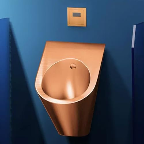 Urinario de Acero Inoxidable 304, urinario de Pared para baño Masculino, urinario Vertical con Descarga Inteligente por inducción, antisalpicaduras, para Bar, baño público y aeropu