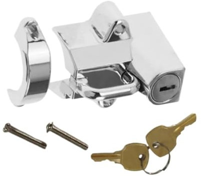 PPQOZMD Lucchetto antifurto for Casco da Moto, Lucchetto Fisso for Casco for Harley, Davidson, Street, Glide, Touring, Manubrio da 22-32 mm, Accessori for Moto