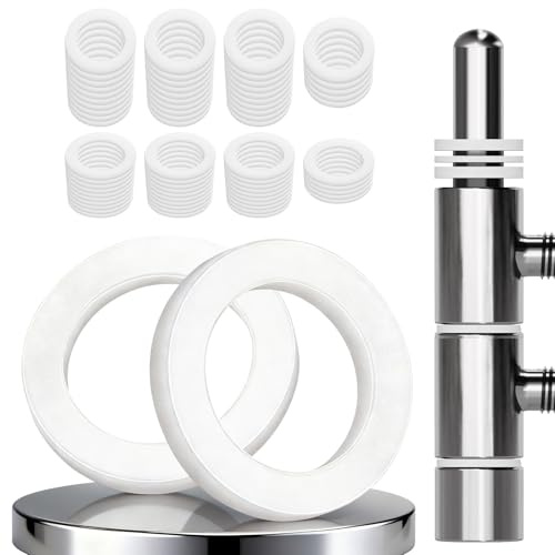 70 Stück Fitschenringe Set Zimmertüren Tür Unterlegscheiben 1mm 35 Pcs & 2mm 35 Pcs Kunststoff Türscharnier Zimmertür Türheber 10,2 mmx15mm Tür Ringe Erhöhung Distanzringe Türunterlegscheiben Türringe