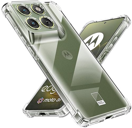 Tentoki für Motorola Edge 70 Hülle, Handyhülle Anti-Vergilbung | Militärischer Schutz Case, TPU Silikon, Schlanke Stoßfeste Anti Kratzt, Durchsichtig
