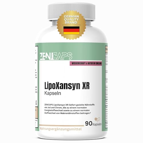LipoXansyn XR Nutrition Kapseln Original von ZENICAPS Stoffwechsel Balance Support Komplex Formula* | Einfache Anwendung | 90 Glucavit Kapseln